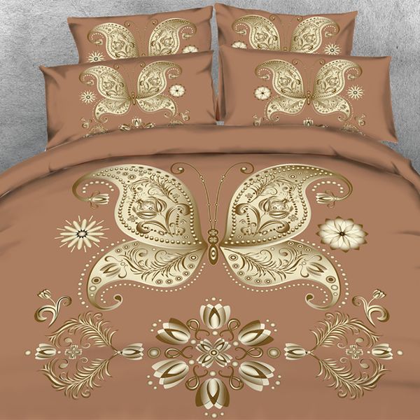 3d Butterfly Animal Print Duvet Cover Set Bedding With Pillowcase