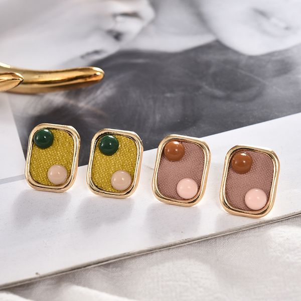 

пирсинг серьги простой женщины stud бисера cubic мода женская мода мужская kpop серый классический цинковый сплав сталь brincos, Golden;silver