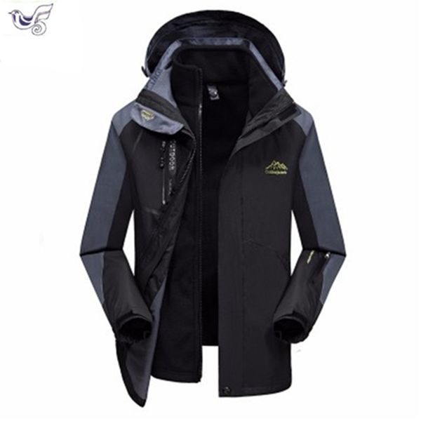 

plus size 6xl 7xl 8xl jacket men male autumn winter jacket quality brand waterproof windproof coat tourism snow, Black;brown
