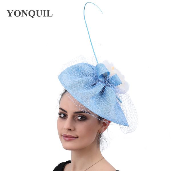 

charming bridal married mesh headwear party hats flower veils fascinators wedding chapeau women ladies elegant accessories