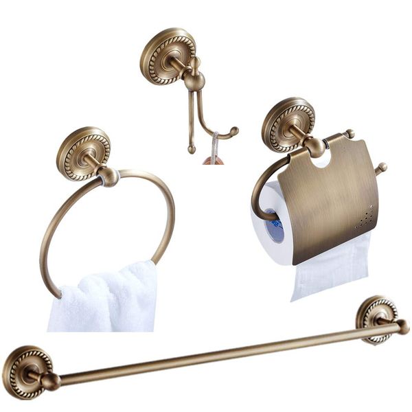 

towel ring bathroom hardware sets toilet roll paper holder bronze brass brush bathroom accessories set products wr5