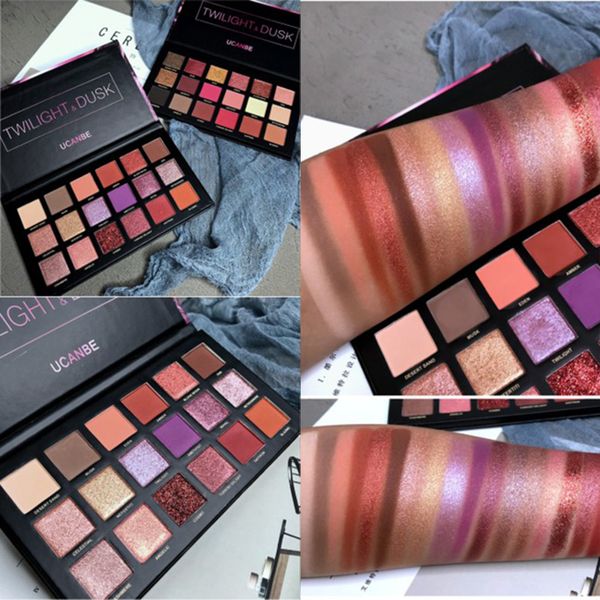 

18 color eye hadow palette moky nude pigment matte glitter himmer eye hadow pallette makeup mooth huda hadow for beauty