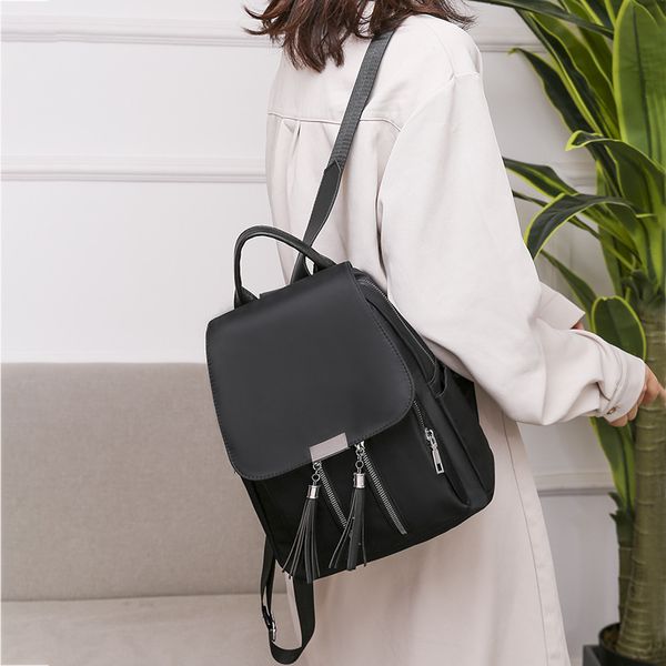 

backpack women 2020 new tassel casual fashion korean student backpack women's