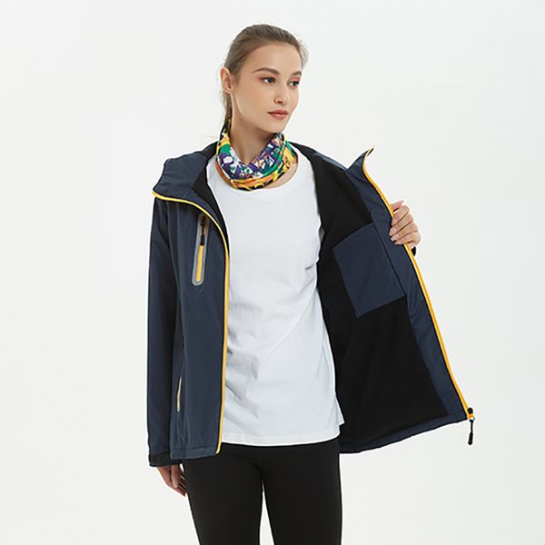 

2019 new winter men and women couple models jacket outdoor jacket windproof waterproof warm anti-stains climbing m-4xl, Blue;black