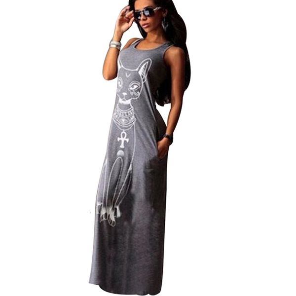 

women dresses women clothing 2019 fashion women summer long maxi dress casual cat beach dress party bodycon dress vestidos fiesta, Black;gray