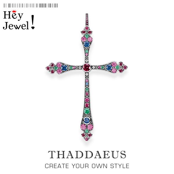 

pendants royalty cross colorful,2020 new victorian jewelry bohemia 925 sterling silver magnificent accessories gift for ts women
