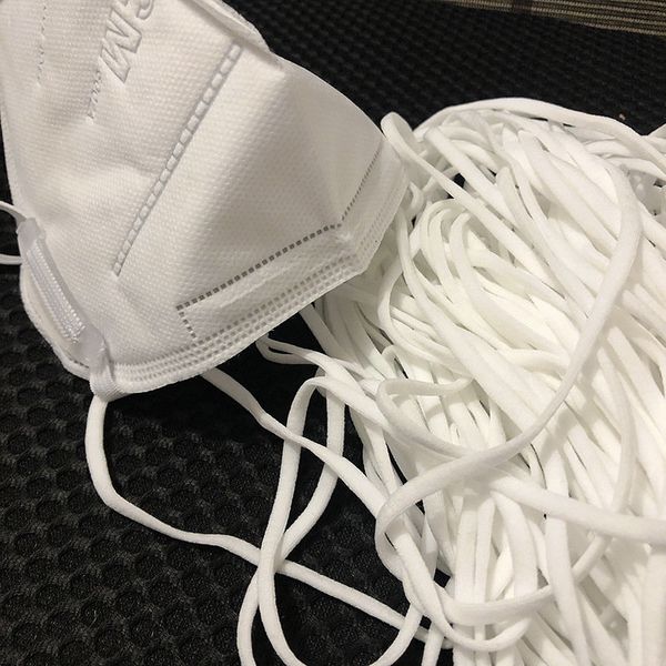 

premium 1100m elastic mask cord earloop cord heavy stretch braided strings ropes elastic mask straps for sewing craft diy, ear wear cuff