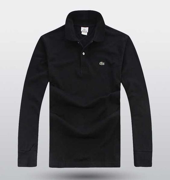 

76aco te 2019 new polo hirt men olid long leeve ca ual polo men lim polo ca ual hirt
