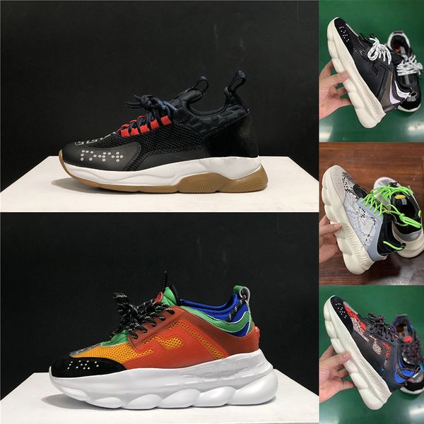 

chain reaction snakeskin camo luxury designer shoes utility black white red triple fashion woman mens sport shoe medusa chaussure sneakers