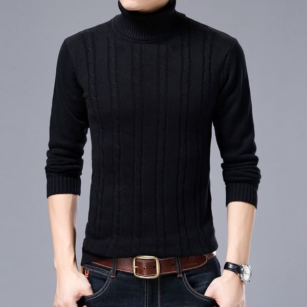 

cultivate one's morality show thin sweater turtle neck stretch of new fund of 2018 autumn winters warm sweater, White;black