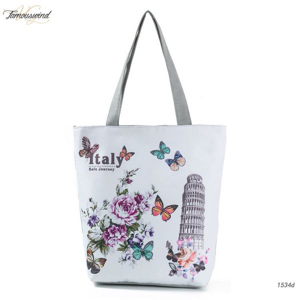 

flower amp;butterfly print women shoulder bag casual summer female travel bag large capacity simple style women beach bag