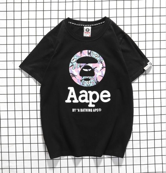 

20ss/aape italy triple designer kanye tshirt men kobe letter tshirts embroidered platform cotton vintage summer tees shoes, White;black