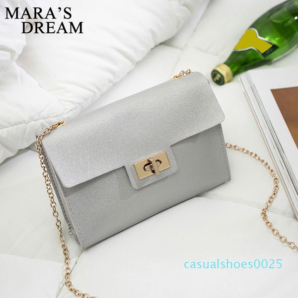 

mara's dream 2020 new pure color chain bag women's fashion shoulder bag lock messenger simple c25