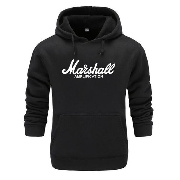 

209 marshall sweatshirt hoodies men women 2019 fashion style rock band music hip hop pullover autumn hoodie men jacket coat, Black