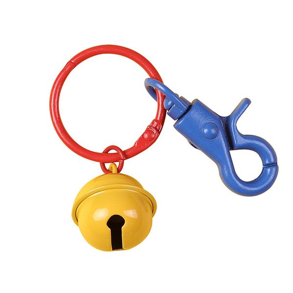 

fashion cute metal paint bell key chain for children bag pendant trinket keyrings ornaments diy accessories car keychain, Silver