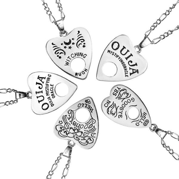 1 Stück Edelstahl Kupferkette 24 Zoll Ouija Board Planchette Halskette Anhänger Hochwertiger Piercing Körperschmuck