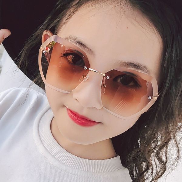 

children's sun children's men's and women's baby's cute sunglasses fashion ocean sunglasses, Blue