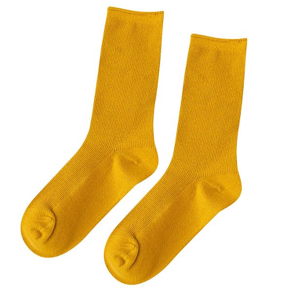 

women's solid autumn winter socks casual cotton socks warm running cycling sock women yoga hose basketball for streetwear, Black