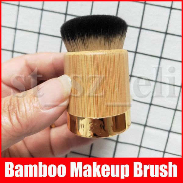 

bamboo makeup brush cylinder shape foundation concealer contour make up brushes