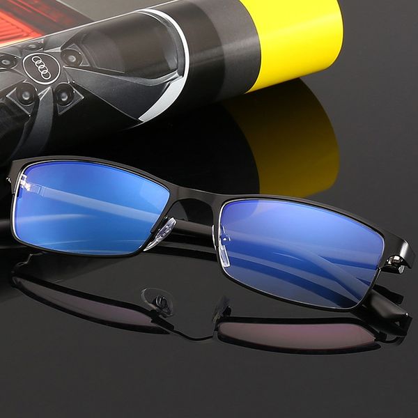 

3b403 anti-blue case case myopia box myopia glasses finished product 100-400 degrees glasses box, Silver
