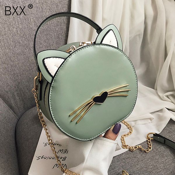 

bxx] cute cat design bag for women 2020 весна лето дамы искусственная кожа messenger crossbody сумки женская дорожная сумка hl612