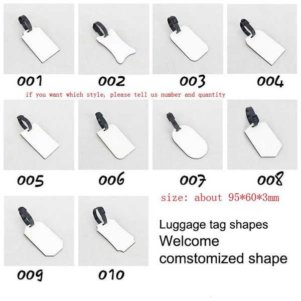 

sublimation mdf blank l-uggage t-ags transfer printing blank consumables promotion