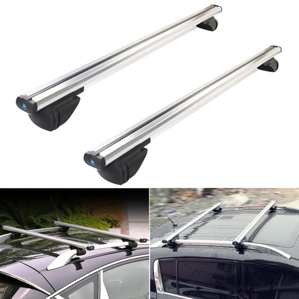 

2pcs 120/130cm universal car roof rack waterproof bag storage luggage support for suv roof rack auto