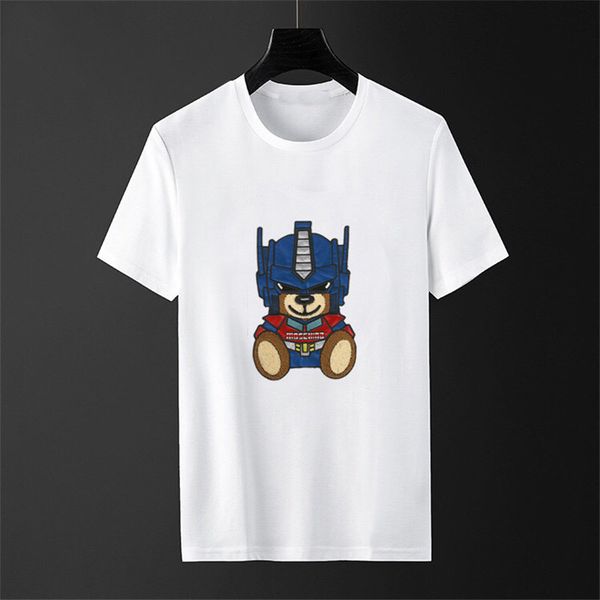 

2020ss summer cotton men's t-shirt luxury o-neck women's t-shirt short sleeve print t-shirt size s-2xl kk1, White