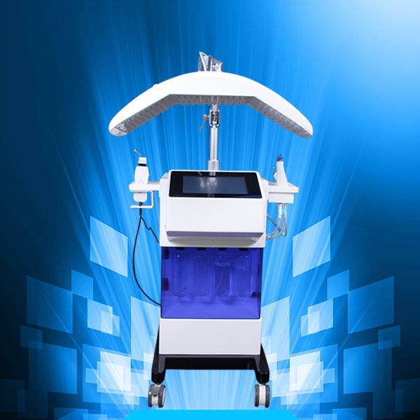 

8 in 1 vacuum face cleaning hydro dermabrasion water oxygen jet peel machine pore cleaner facial care beauty machine pdt led 7 colour