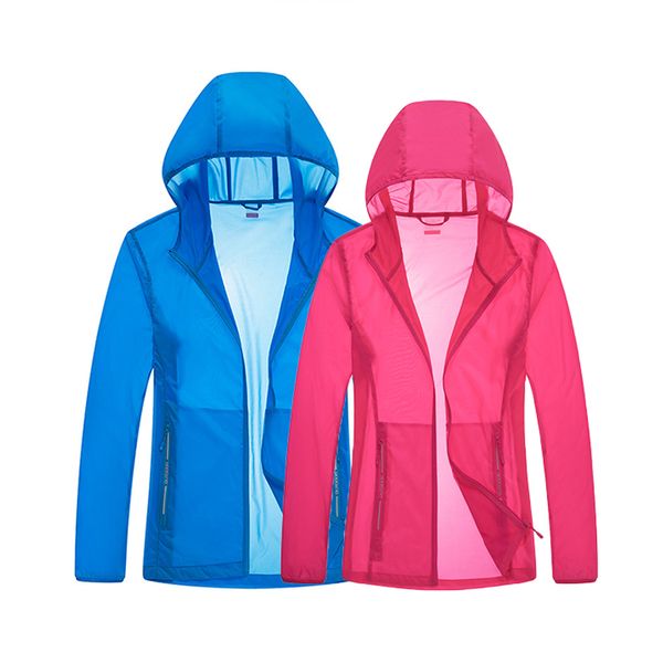 

summer lovers вс-защиты куртки ветрозащитный водонепроницаемый дышащий anti-пот quick dry открытый туризм и отдых на природе спортивная, Blue;black