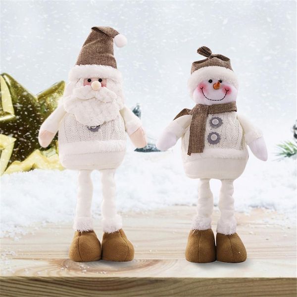 

christmas santa claus figurine decorative snowman doll ornament for shopping window holiday decoration christmas tree ornaments