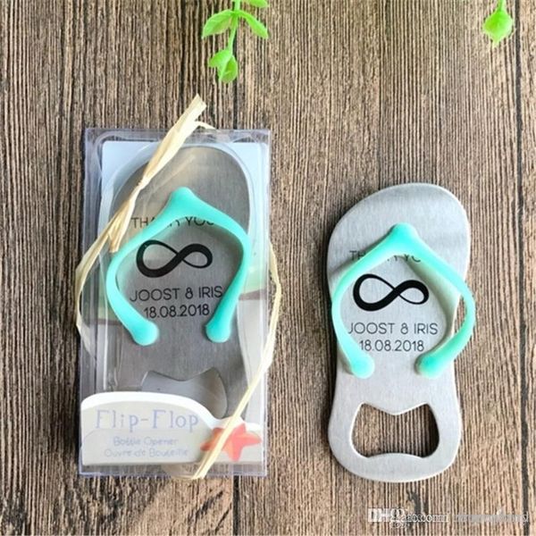 flip flop bottle opener personalized