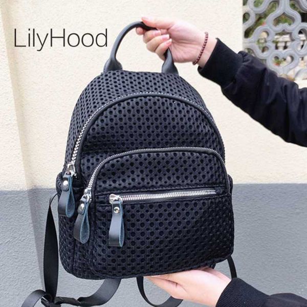 

summer hollow out fabric casual backpack teenager casual cute daily small knapsack bag female school book backpack bag