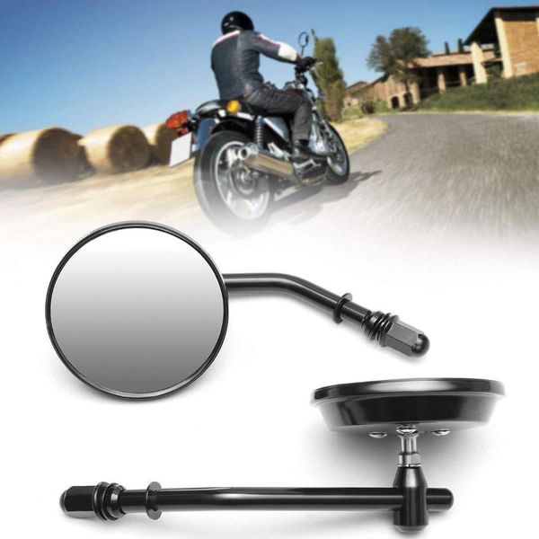 

motorcycle rearview mirror applicable circle wave full aluminium alloy rear view mirror black and white with pattern
