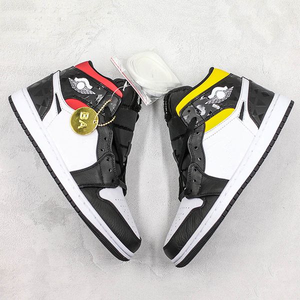 

2019 quai 54 mid basketball shoes france 1985s four colors classic mens women sport athletic trainer sneaker size 5.5-12