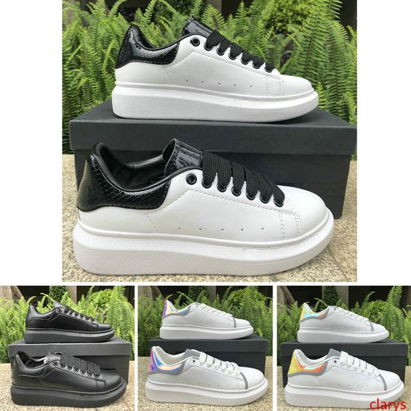

2019 fashion luxury mens designer shoes 3m reflective triple white black snakeskin platform women men casual shoes flat designer sneakers