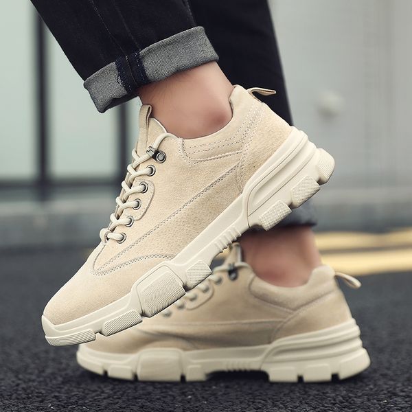 

winter shoes men autumn shoes tooling explosion models low help boots cold wear men's casual, Black