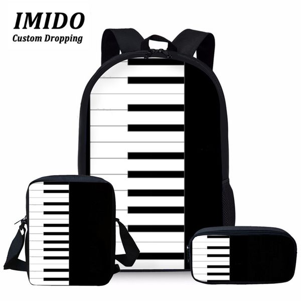 

imido children piano printing school bags for kids music note shoulder bagpack girls primary school bag orthopedic rucksack 2019