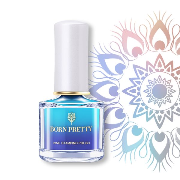 

born pretty thermal nail stamping polish 6ml nail art plate printing lacquer color changing manicure stamp varnish vernis