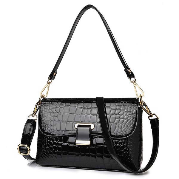 

2019 new women's bags europe and america crocodile pattern shoulder messenger bags women purse and handbags