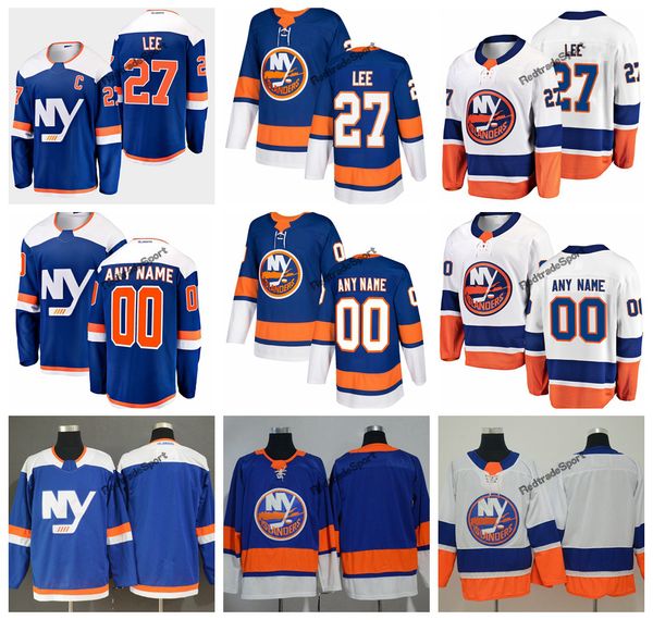 

2019 anders lee new york islanders hockey jerseys mens custom name alternate blue home 27 anders lee stitched hockey shirts c patch, Black;red