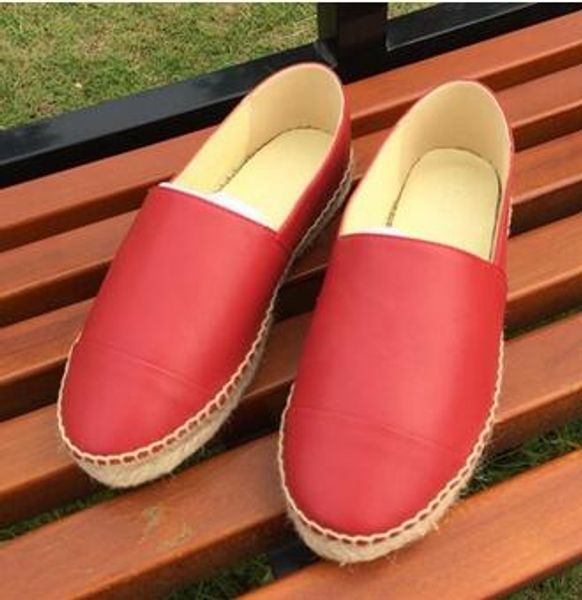 

2016 autumn new arrival simple and elegant fashion classic luxury trend thick bottom genuine leather famous brand women's casual flat c, Black