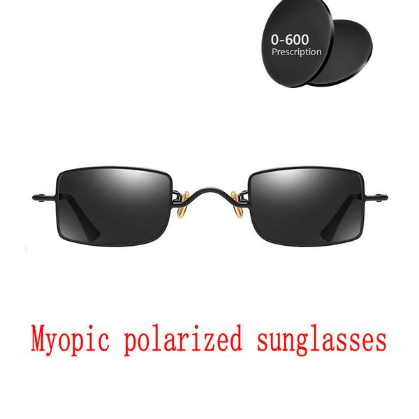 

2019 new men women polarized sunglasses custom made myopia minus prescription lens -1 .0 to -4.0 men's sunglassees with box fml, White;black