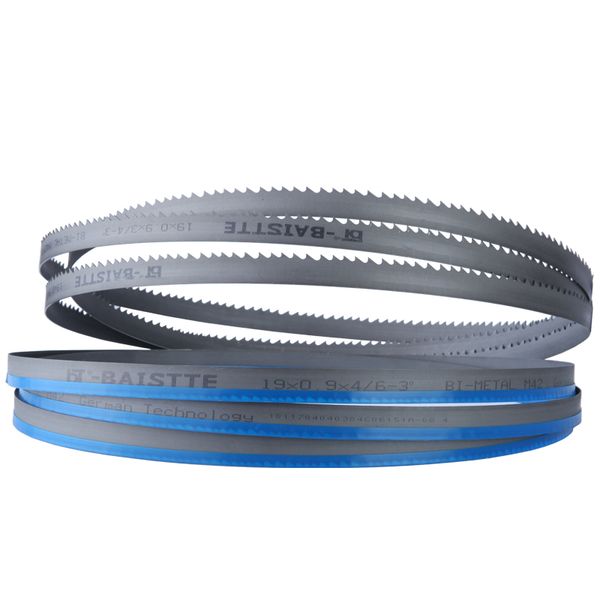 

длина лезвий ленточнопильного станка подгонянная 1500-4000mm x 19mm x 0.9 mm или 0.75 "x0. 035"bi-metal для вырезывания древесины и металла