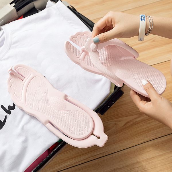 

women summer fashion style portable flip flops beach flat beach travel breathable anti skidding slippers portable slippers, Black