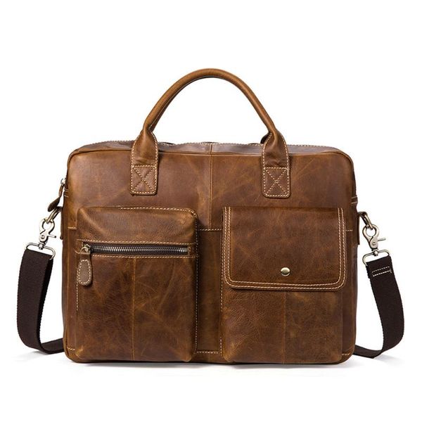 

man genuine leather messenger bag office bags for men single shoulder satchel business affairs briefcase package handbags