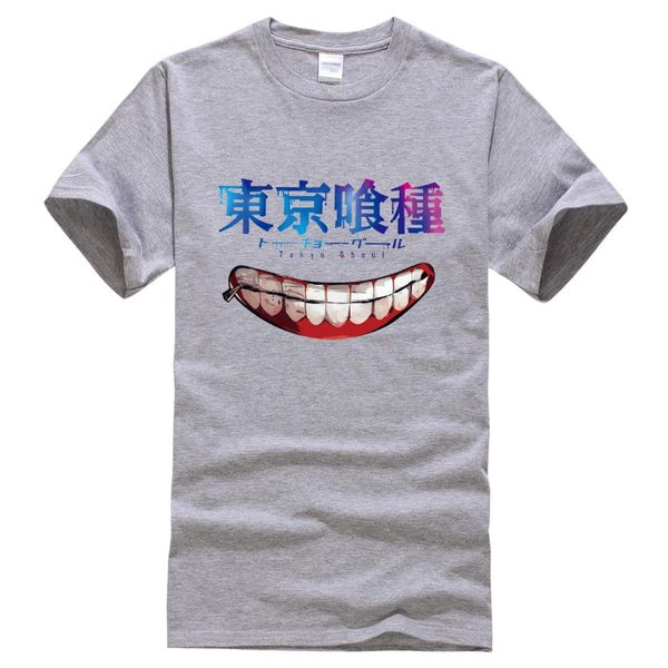 

tokyo ghoul anime t-shirt 2019 summer printed cotton men's t-shirts hip hop streetwear t shirt homme brand tees, White;black