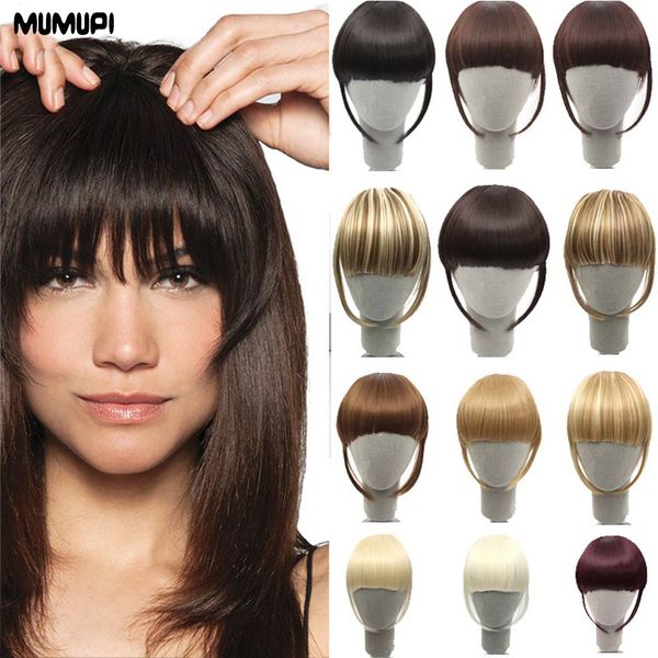 Mumup Women Fake Bangs Extensions False Fringe Clip On Fringe Hair