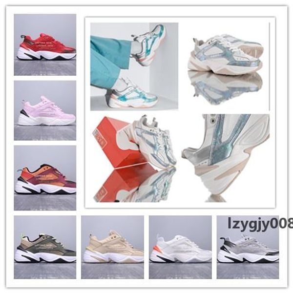 

2019 monarch the m2k tekno running shoes white pink designer dad sneakers men women sports jogging sneakers size 36-45
