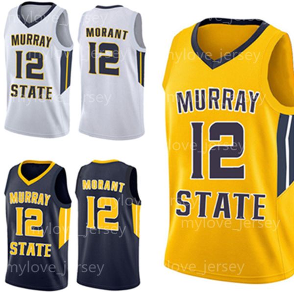 NCAA Murray State Racers Blue College Basketball Jerseys Borderyer Stitched Jersey Frete gr￡tis zxlicyvzxcv